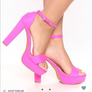 Neon pink Platforms